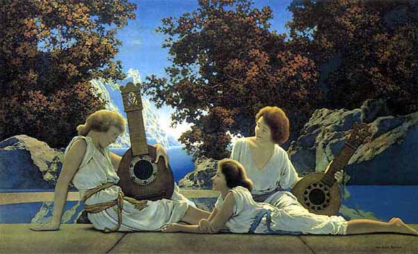 Maxfield Parrish - The Lute Players