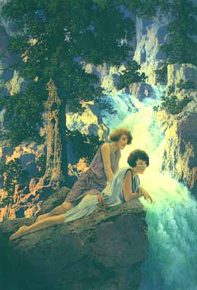 Maxfield Parrish - Waterfall